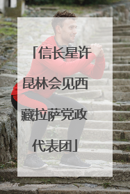信长星许昆林会见西藏拉萨党政代表团